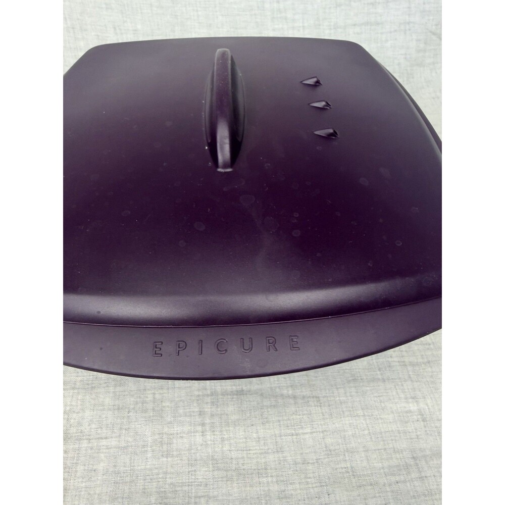 Epicure  3 Piece Silicone Multipurpose Steamer - Deep Purple Microwave Casserole